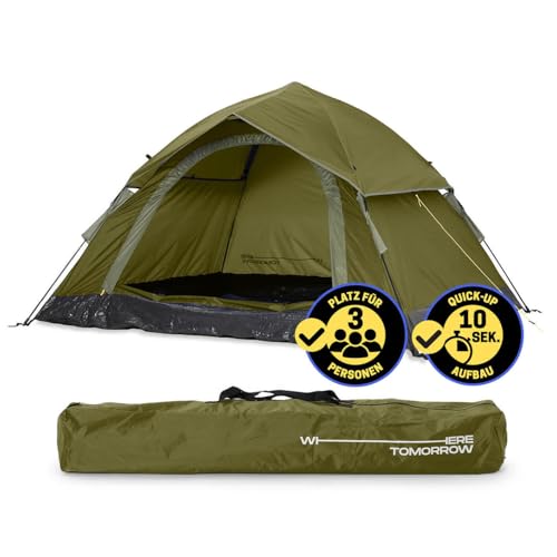 Lumaland Outdoor Leichtes Pop up Wurfzelt 3 Personen